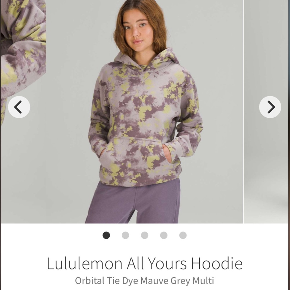 Nwt Lululemon all yours orbital Tie Dye Hoodie Sz 4